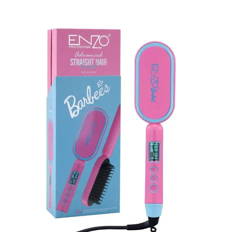 Enzo Barbie Hair Drying & Straightening Comb/Brush (EN-4102B)