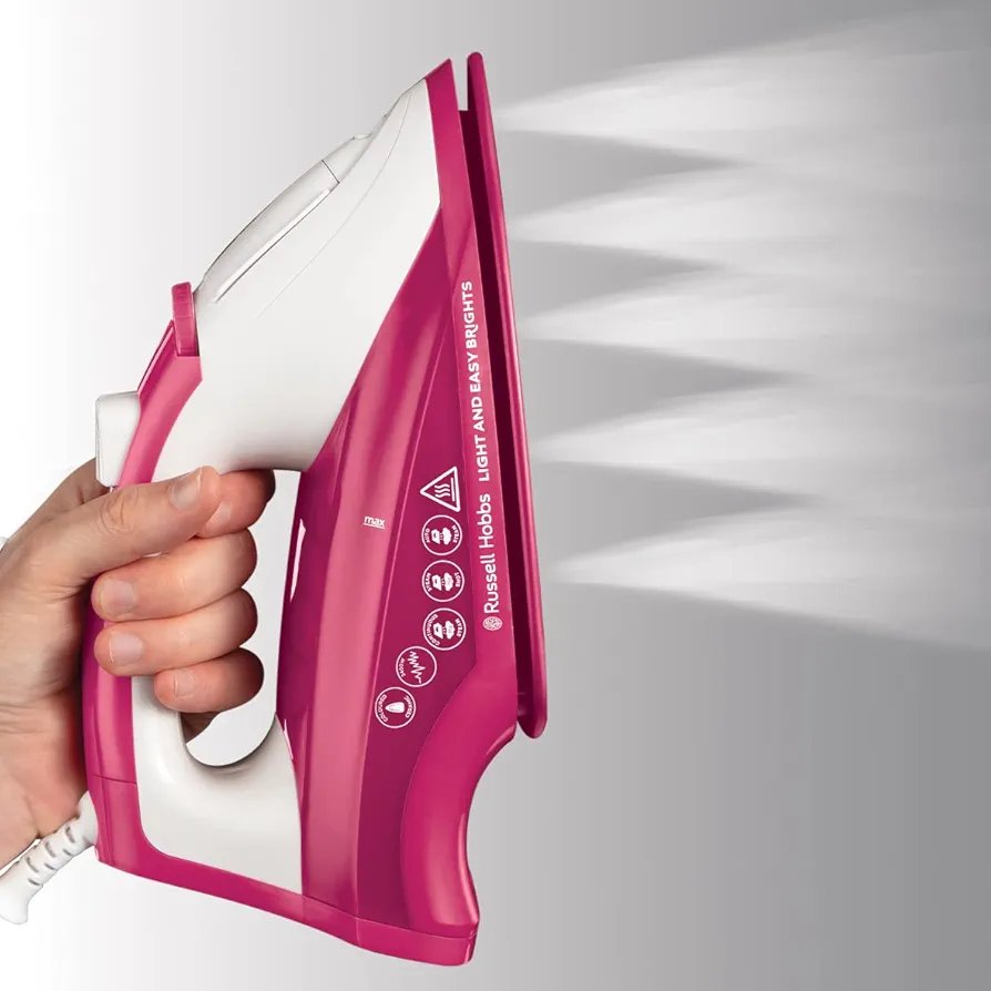 Russell Hobbs Steam Iron Light & Easy Brights - Berry 2400W (26481)