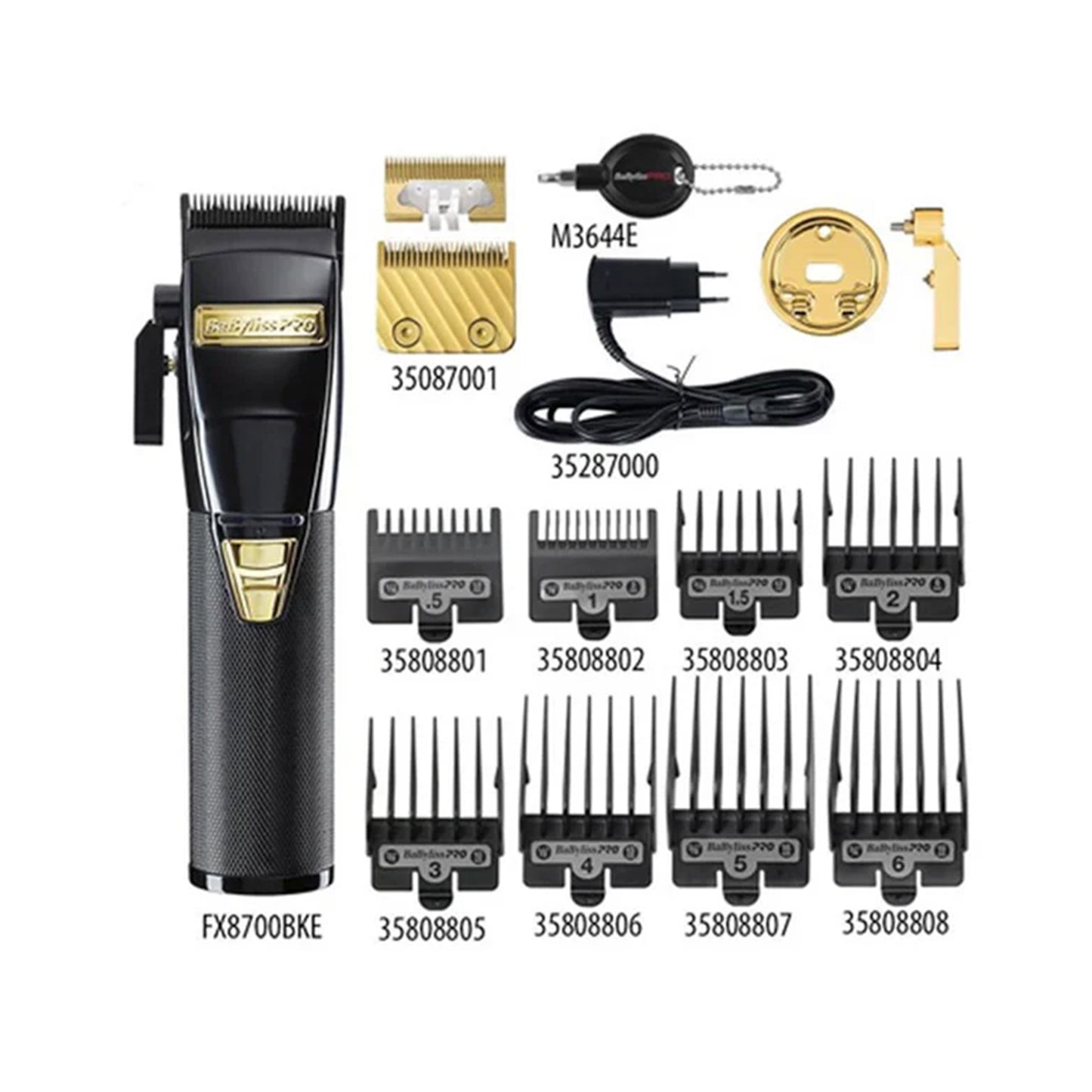 Babyliss PRO TRIMMER  45MM STEEL CORD- CORDLESS  8 ATTACHMENTS  (3030050180428)