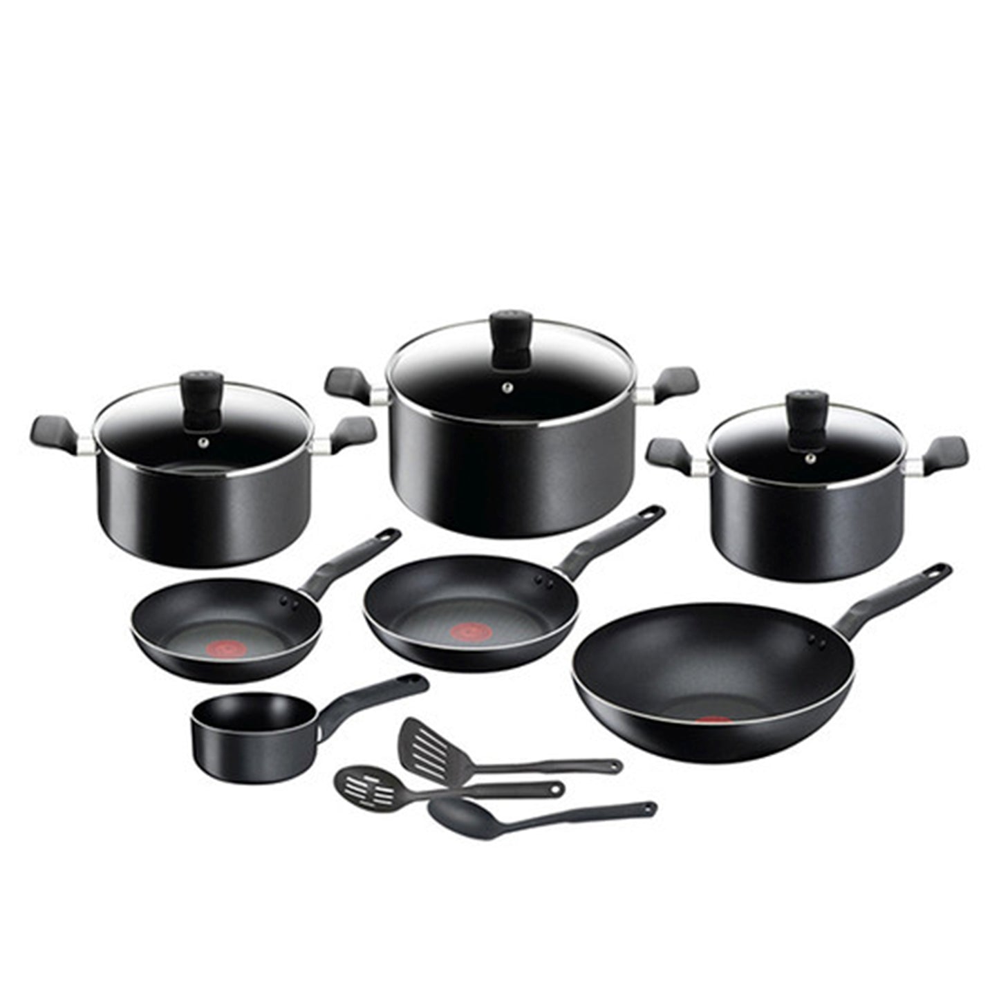 Tefal Super cook 13 pc set black  (TFB459SD85)