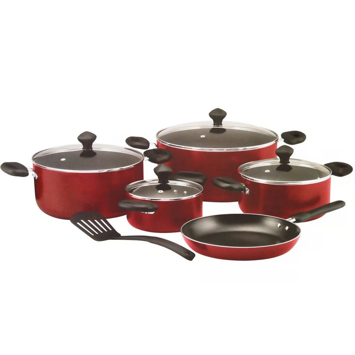 PRESTIG Cookware Set 10Pcs - Red PR21700