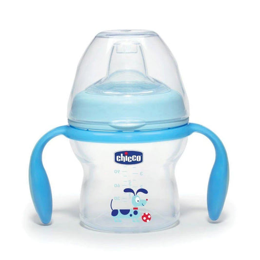 Chicco Natural Feeling Transition Bottle, 150ml - Blue (8058664044610)