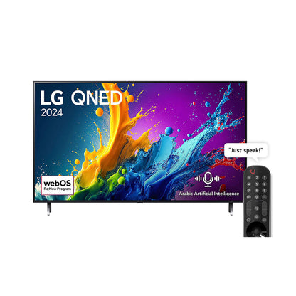 LG 55 Inch LG QNED QNED80T 4K Smart TV (55QNED80T6B.AMNE)