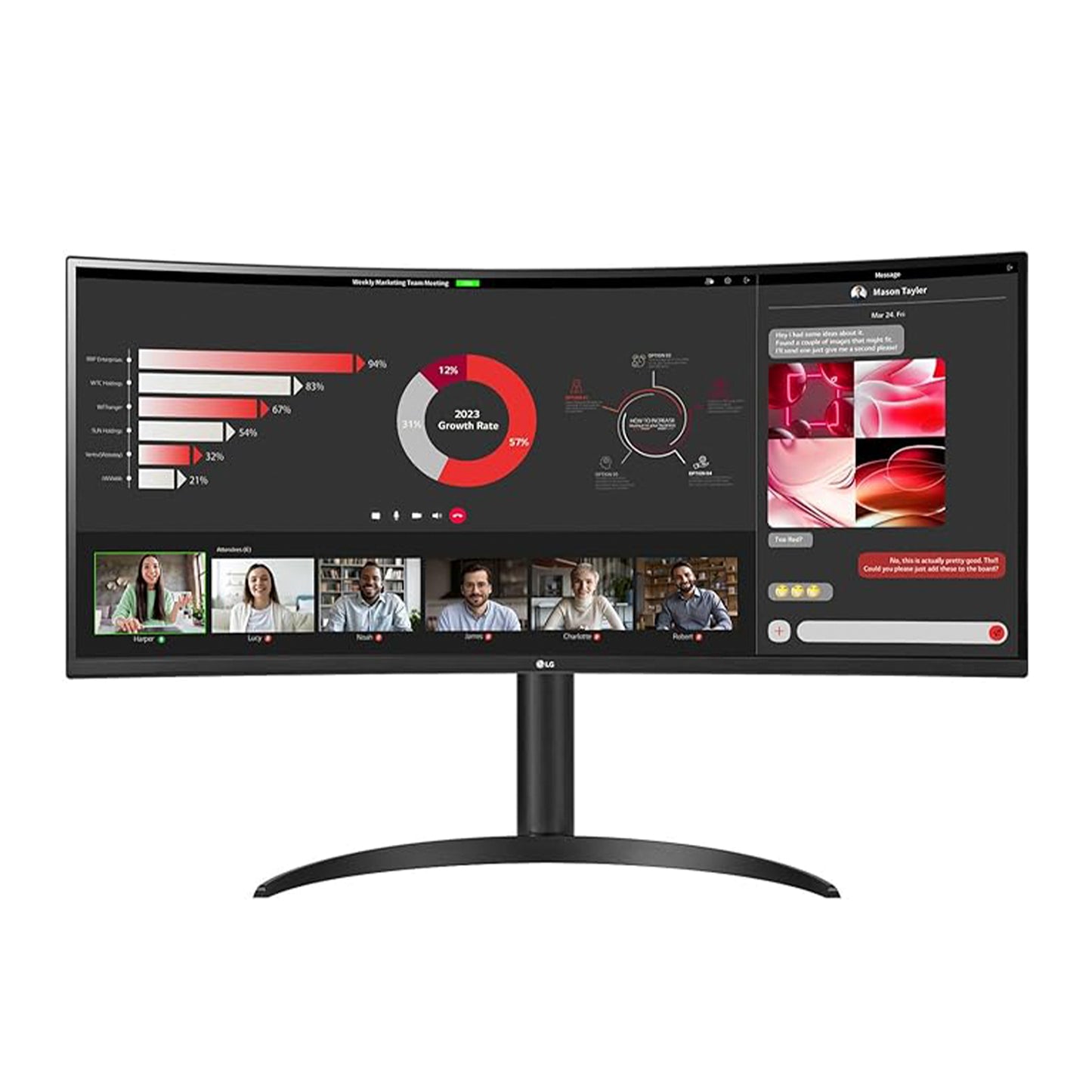 LG 34inch UltraWide™ Curved Monitor (34WR55QC-B)