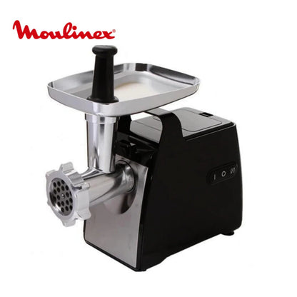 MOULINEX 2200W MEAT GRINDER - STAINLESS STEEL & BLACK (ME556810)