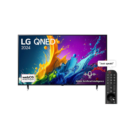 LG 65 Inch LG QNED QNED80T 4K Smart TV (65QNED80T6B.AMNE)