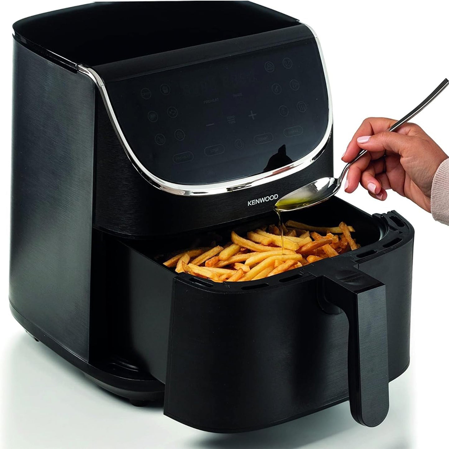 Kenwood - Air Fryer kHealthy Fry 7L Black (HFP80.000BK)