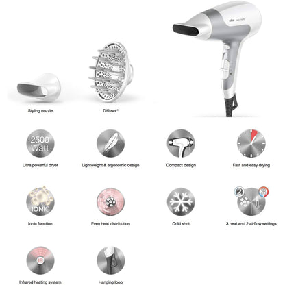 Braun Satin Hair 5 Power Perfection dryer (HD585)