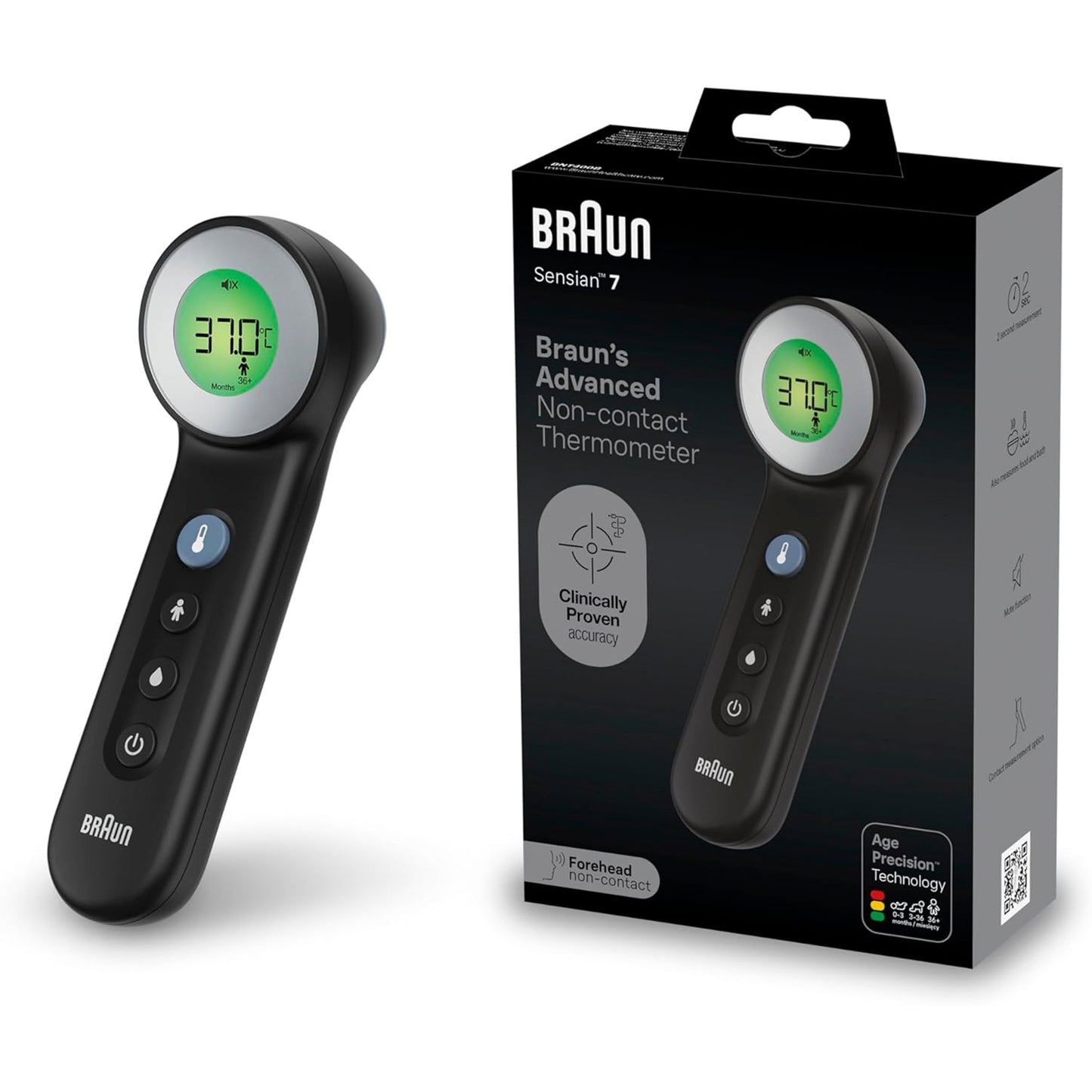 Braun Black Edition Thermometer  (BNT400BWE)