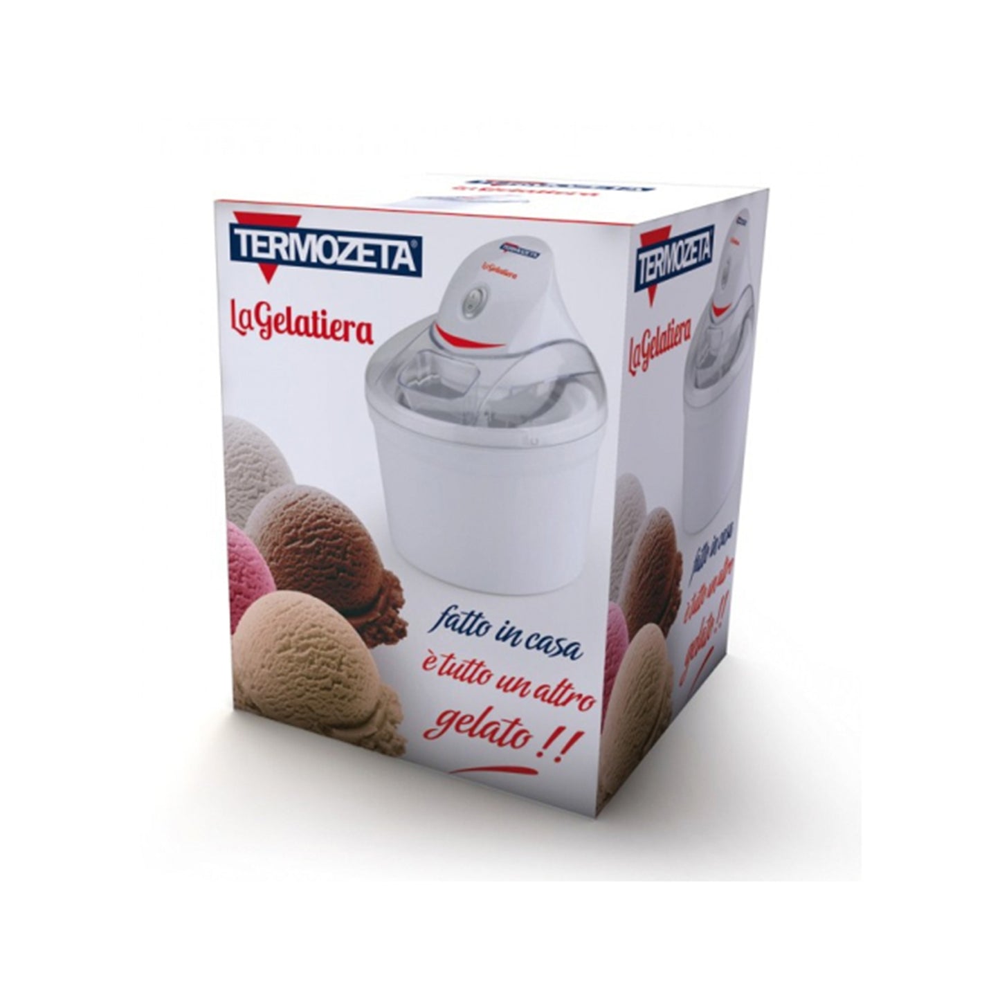 Termozeta La Gelatiera Ice Cream Maker Metal/Plastic White (75104)