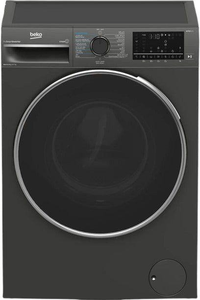 Beko Washing Machine with Dryer 10 Kg laundry x 7 Kg drying 1400 rpm (B3DFT51042MG)