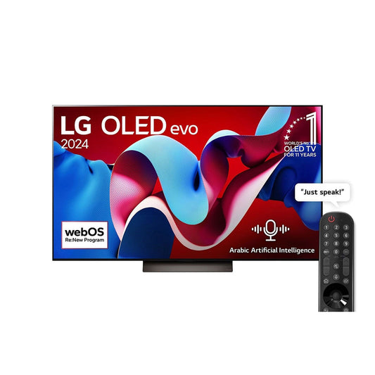 LG 77 Inch LG OLED evo C4 4K Smart TV(OLED77C46LA.AMNG)