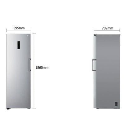 LG 411 L Gross Capacity , Linear Cooling™ , 1 Door Refrigerator in Stainless Steel Finish (GC-F511ELDM.APZPELF)