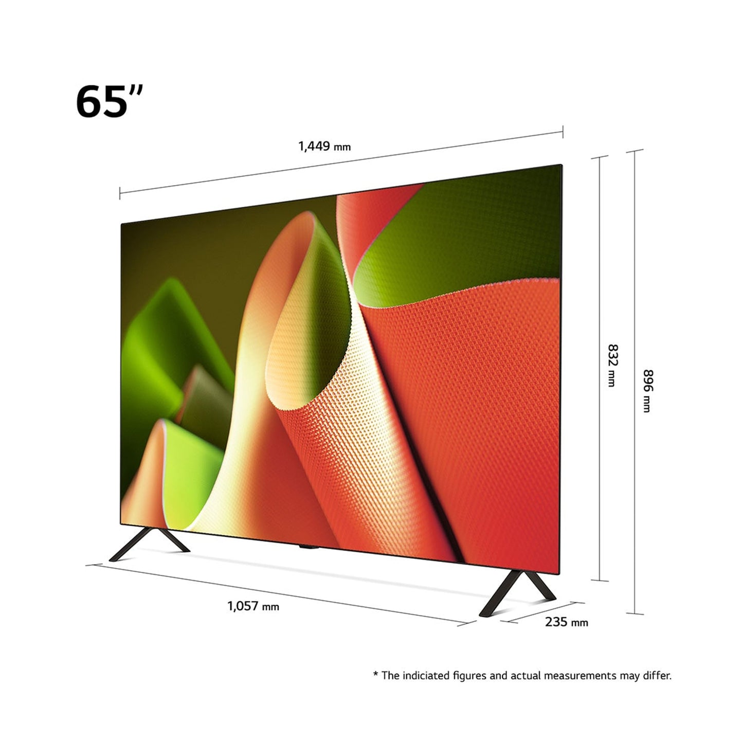 LG 65 Inch LG OLED B4 4K Smart TV (OLED65B46LA.AMNE)