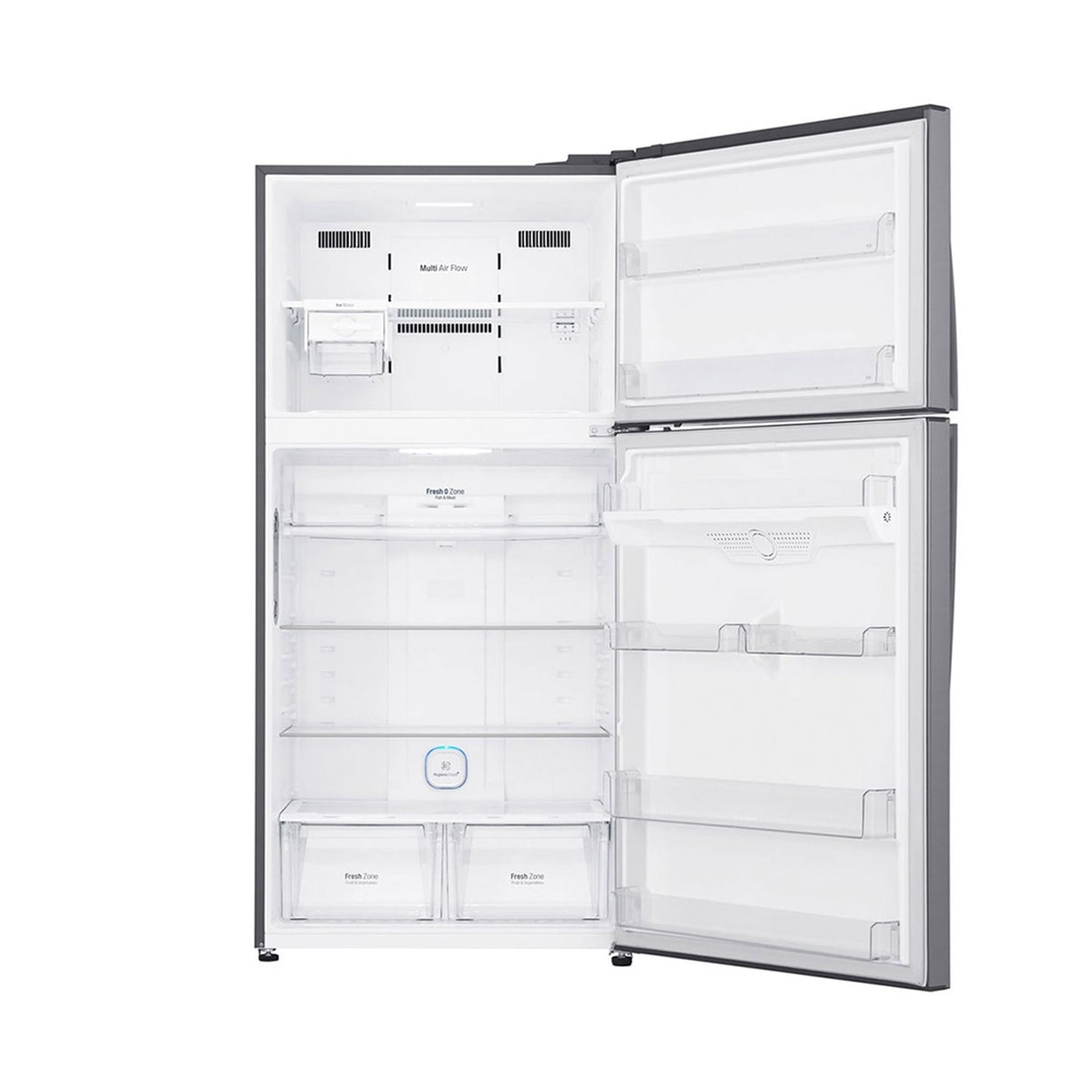 Top Freezer Refrigerator 630L Gross Capacity, Inverter Linear Compressor, Door Cooling+™, Hygiene Fresh+™ , Platinum Silver Color (GRM-852HLI.APZPELF)