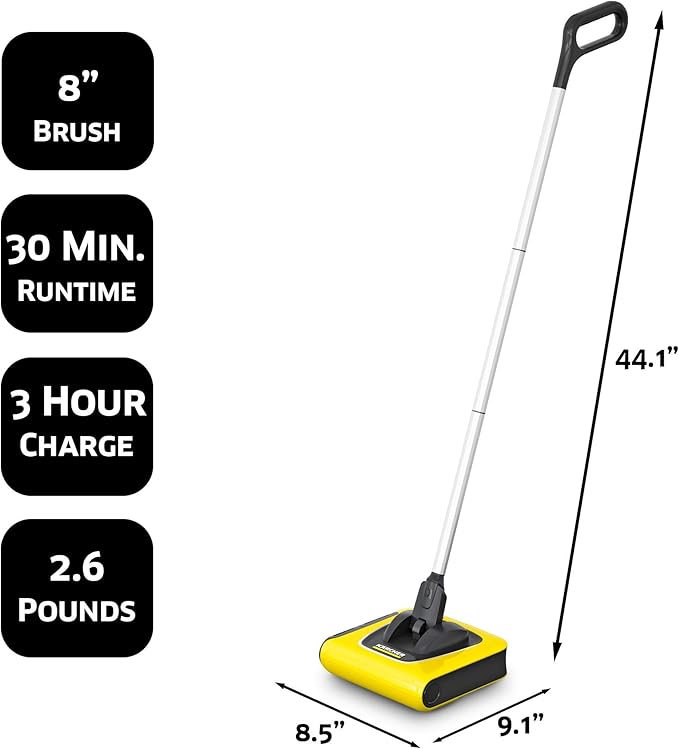 Kärcher Cordless Upright Electric Broom Lithium-ion Battery 370 ml (KB 5)