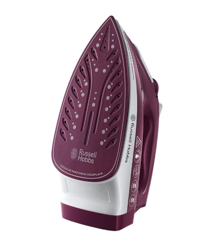 Russell Hobbs Steam Iron Light & Easy Brights Iron - Mulberry 2400W (24820)