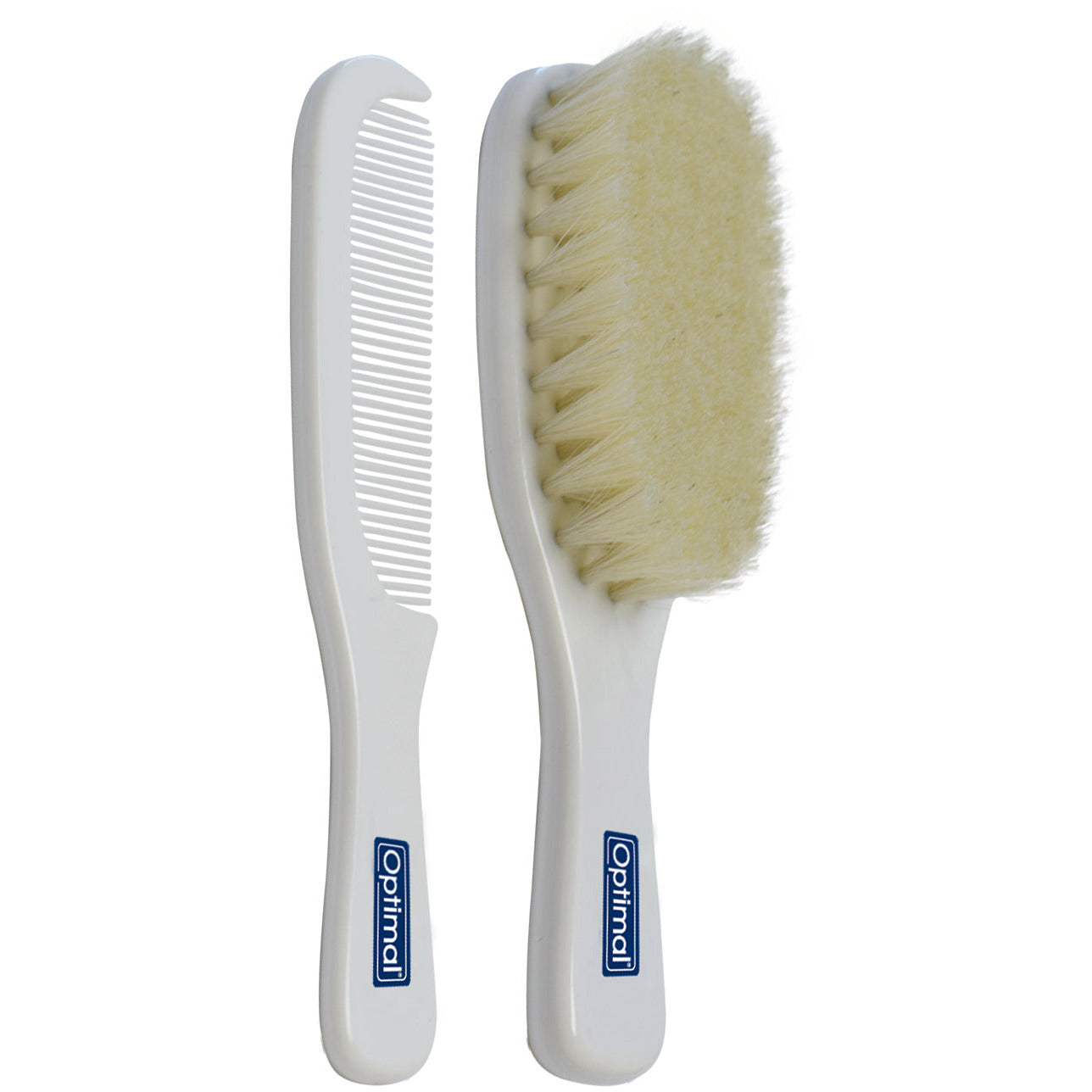 OPTIMAL Hair Brush & Comb Set - Blue , Pink , White