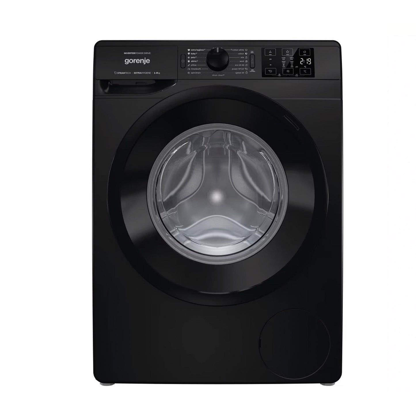 Washing Machine- Gorenje-8Kg-Black (WPNEI84A1SW/B)