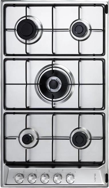 Elba Gas Hob Built-in 5 Burners 90 cm Stainless steel Enameled Pan Support (EN90-540 XD)