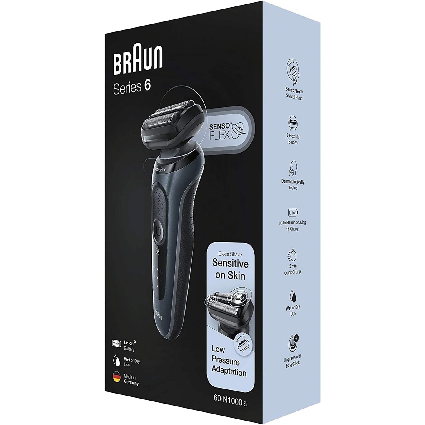 Braun Series 6 Shaver Black (61-N1000S)