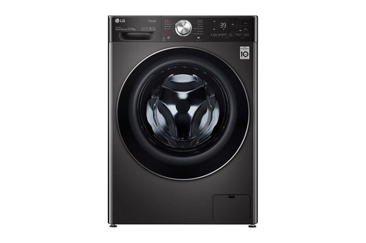 LG Front Load Washer & Dryer ,12/8KG , AI DD™, TurboWash™360˚, Black Steel Color (WDV1260BRP.ABLPELF)