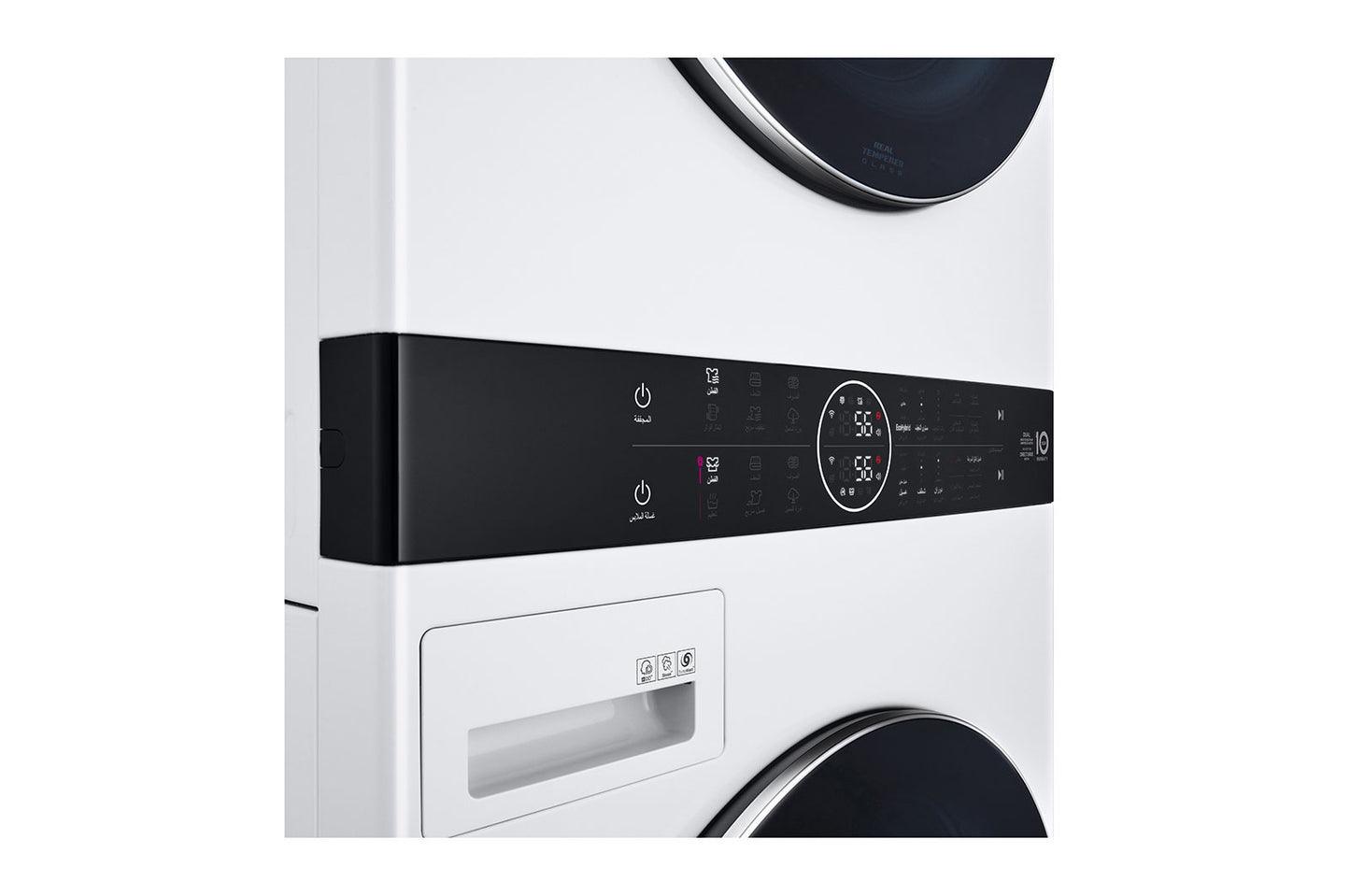 LG Single Unit Front Load 17/16 KG, LG WashTower™ with Centre Control™, White Color (WT1716WRK.ABWPELF)