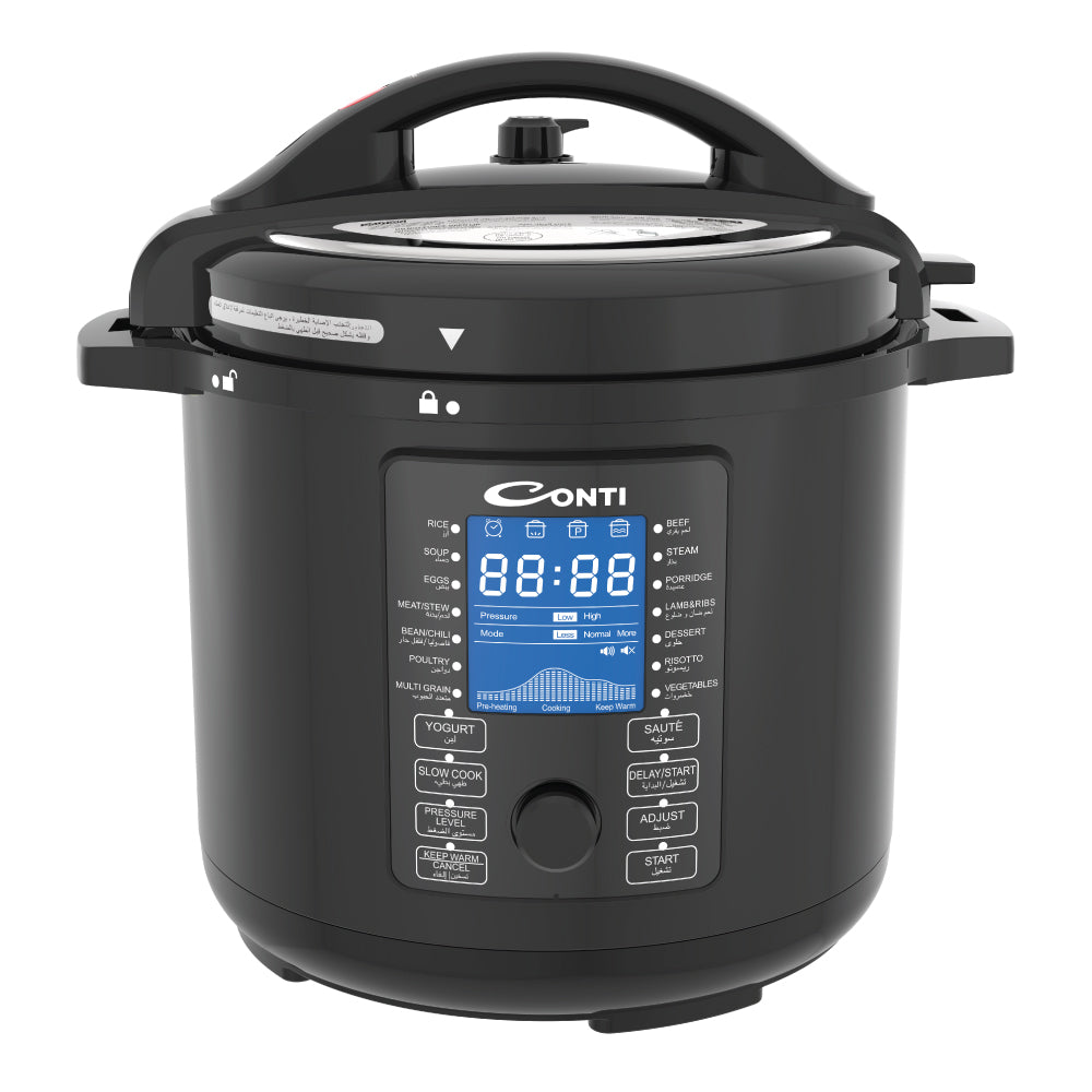 Conti Electric Pressure Cooker 8Liters - 1200W (EPC08A001/004BK)