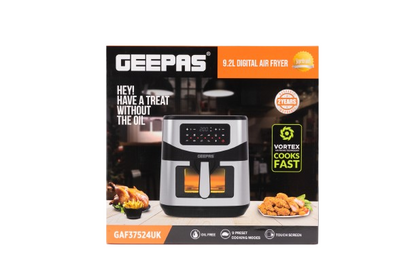 Geepas Digital Air Fryer 9.2L With VORTEX Air Frying Technology (GAF37524)