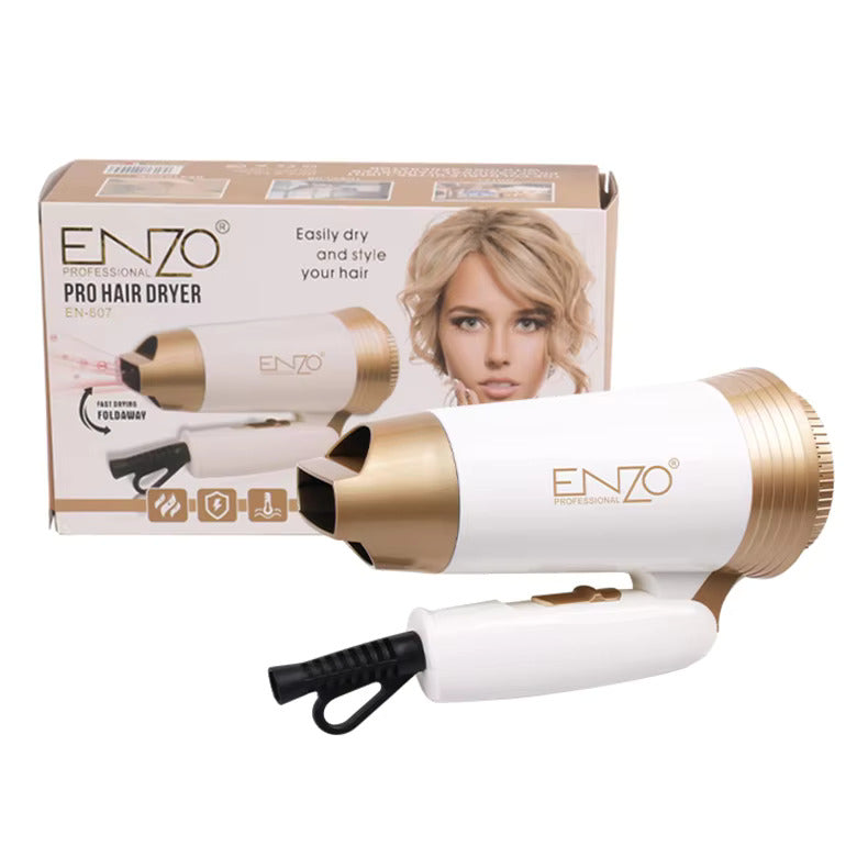 Enzo Travel Pro Hair Dryer Foldable 1800W (EN-607 S/G)