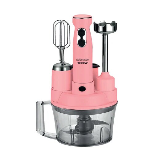 Goldmaster - Elena Food Processor 5 in 1 -Pink 1000W (GM-7239P)