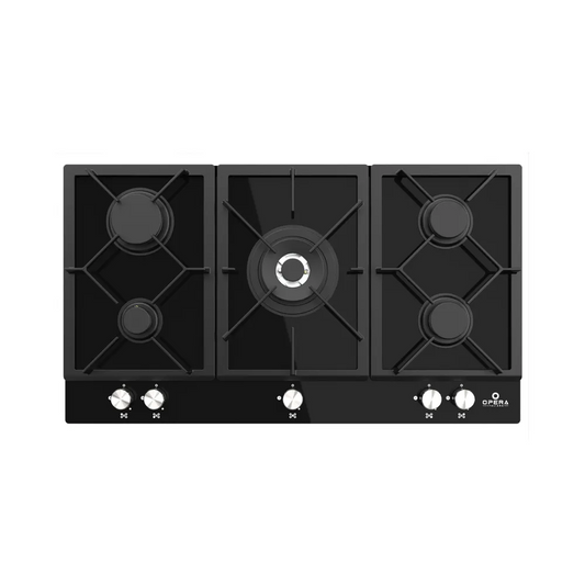 OPERA BI Hob 90 CM Gas 5 Burners Cast Iron (MG905CFS)