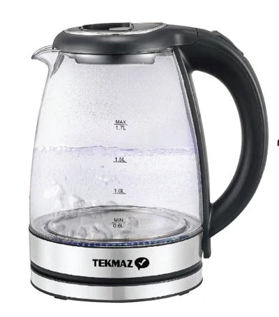 Tekmaz Water Kettle Glass, 1.7Lit, 2000Watts (NAS-KG20)