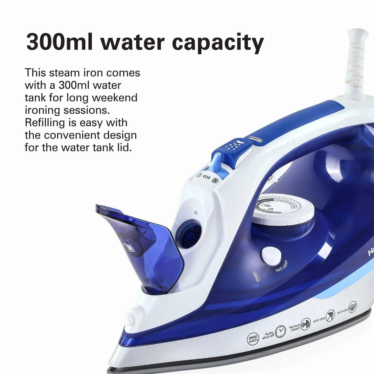 HB STEAM IRON CERAMIC 2500W (ST3797-ME)