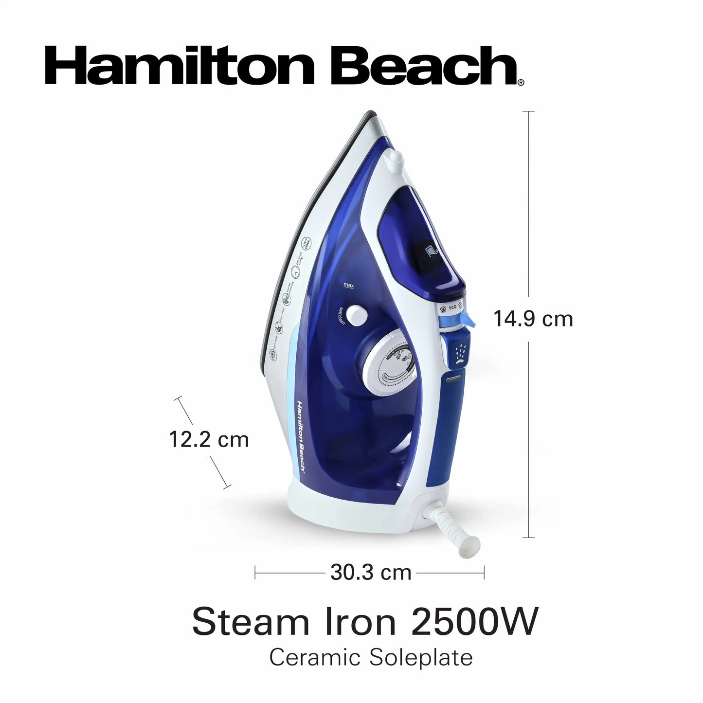 HB STEAM IRON CERAMIC 2500W (ST3797-ME)