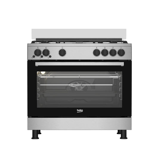 Beko Gas Cooker 90 cm 5 burners (BGGR11125GX)