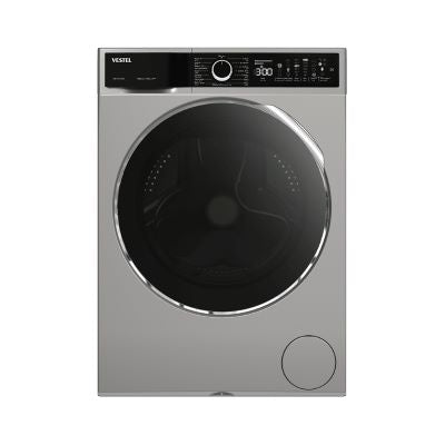 VESTEL Washing Machine 10KG 1400 RPM A+++ - Dark Silver WB1014T3DSS