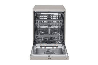 LG QuadWash™ Steam Dishwasher, 14 Place Settings, EasyRack™ Plus, Inverter Direct Drive, ThinQ, Platinum Silver (DFB425FP.APZPELF)