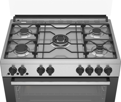 Beko Gas Cooker 90 cm (GG 15114 DX NS)