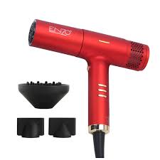 Enzo Salon Professional Hair Dryer 110000 RPM - Brushless - High Speed - Strong Wind Magnetic Anti-Scald Nozzle 1200W (EN-6002)