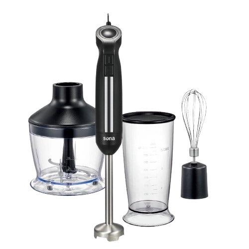 Sona Hand Blender With accessories 1200W ( SHB-1580/ BK)