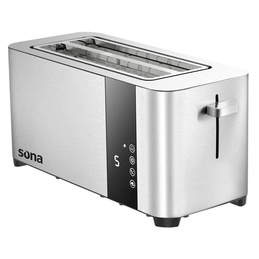 Sona Toaster 1400W 4 Slices With 7 Roasting Levels And Touch Control Steel (ST-6015)