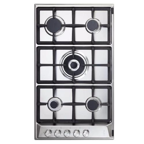 Elba Gas Hob Built-in 5 Burners 90 cm Stainless steel Cast Iron (EN95-545 XD)