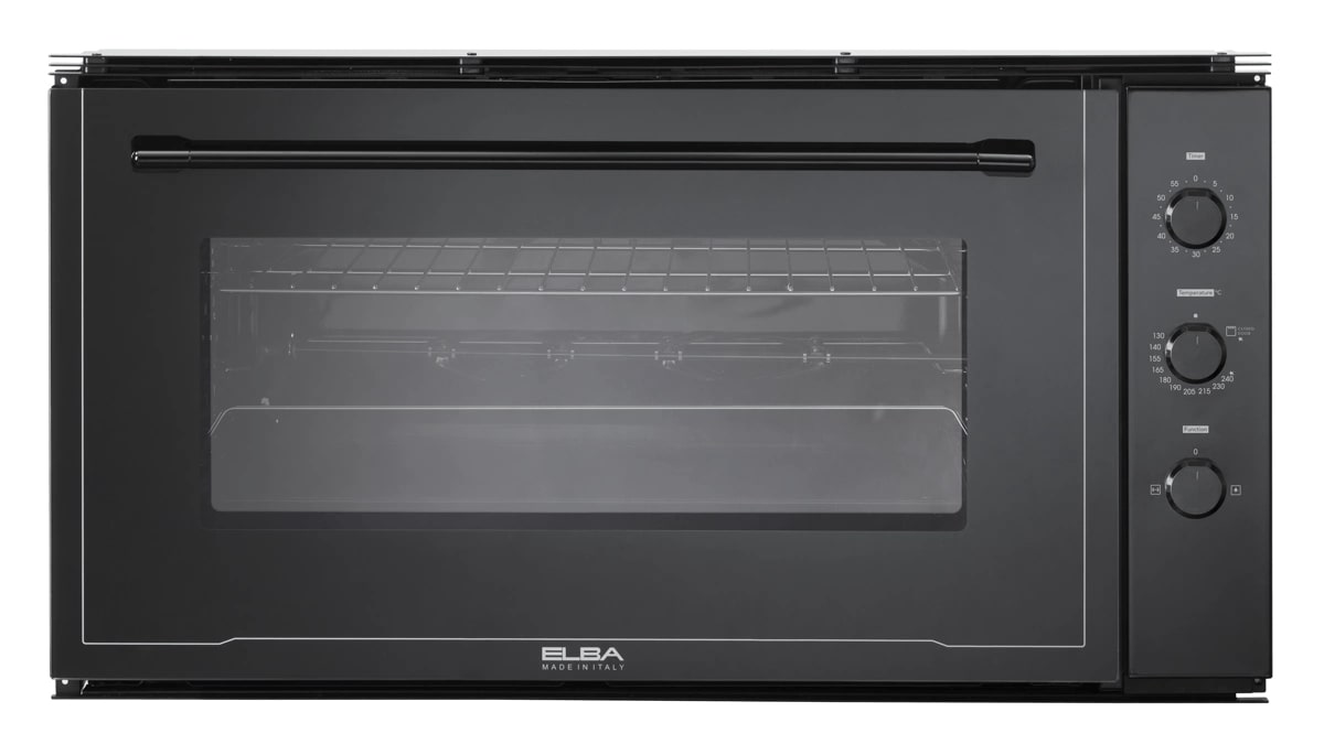 Elba Built-In 90 cm Gas Oven with Fan - Black (109-50 BKN)