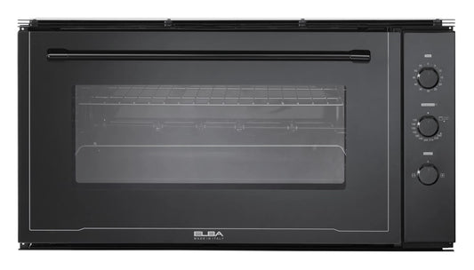 Elba Built-In 90 cm Gas Oven with Fan - Black (109-50 BKN)