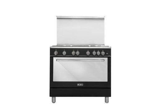 ELBA Gas Cooker 90 Cm 5 Burners Black (92 SB 888 FP)