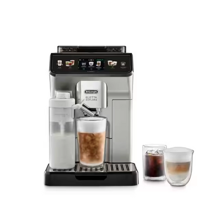 De'Longhi Premium Espresso Machine 19-Bar 1.8 L 1450W - With Coffee Grinder & Milk Tank (ECAM450.65.S)