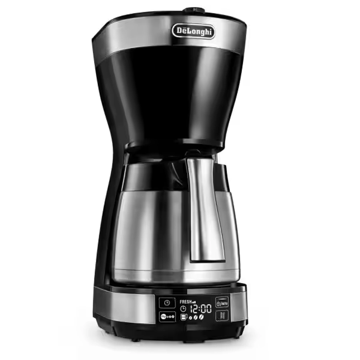 De'Longhi American Coffee Maker 10 Cups 1.25 L Black & Silver Design (ICM16731)