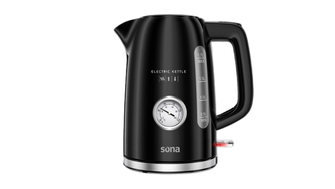 Sona Electric Kettle 1.7 L 2200W With Heat Indicator (SK 2303)