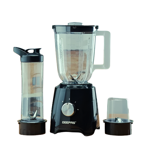 Geepas 3 in 1 Super Blender 1.5L & 500ml BPA Jar (GSB44033)